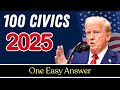 2025 random 100 civics questions and answers - US citizenship test I N400 Interview #citizenship
