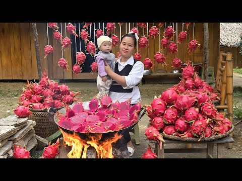 COOKING DRAGON FRUIT: How To Make Steamed Buns, Sticky Rice Cakes, Jelly, & Dragon Fruit Juice.