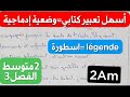 أسهل تعبير كتابي باللغة الفرنسية ستراه عن أسطورة و الحكمة منها سنة2متوسط الفصل3  
