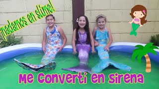 Me convertí en sirena \/ Nadamos en Slime \/ Unboxing-