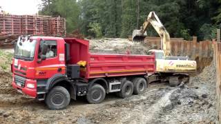 Tatra Phoenix 8x6 work hard on construction project