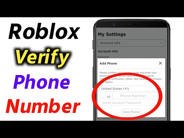 How To Verify Your Phone Number On Roblox