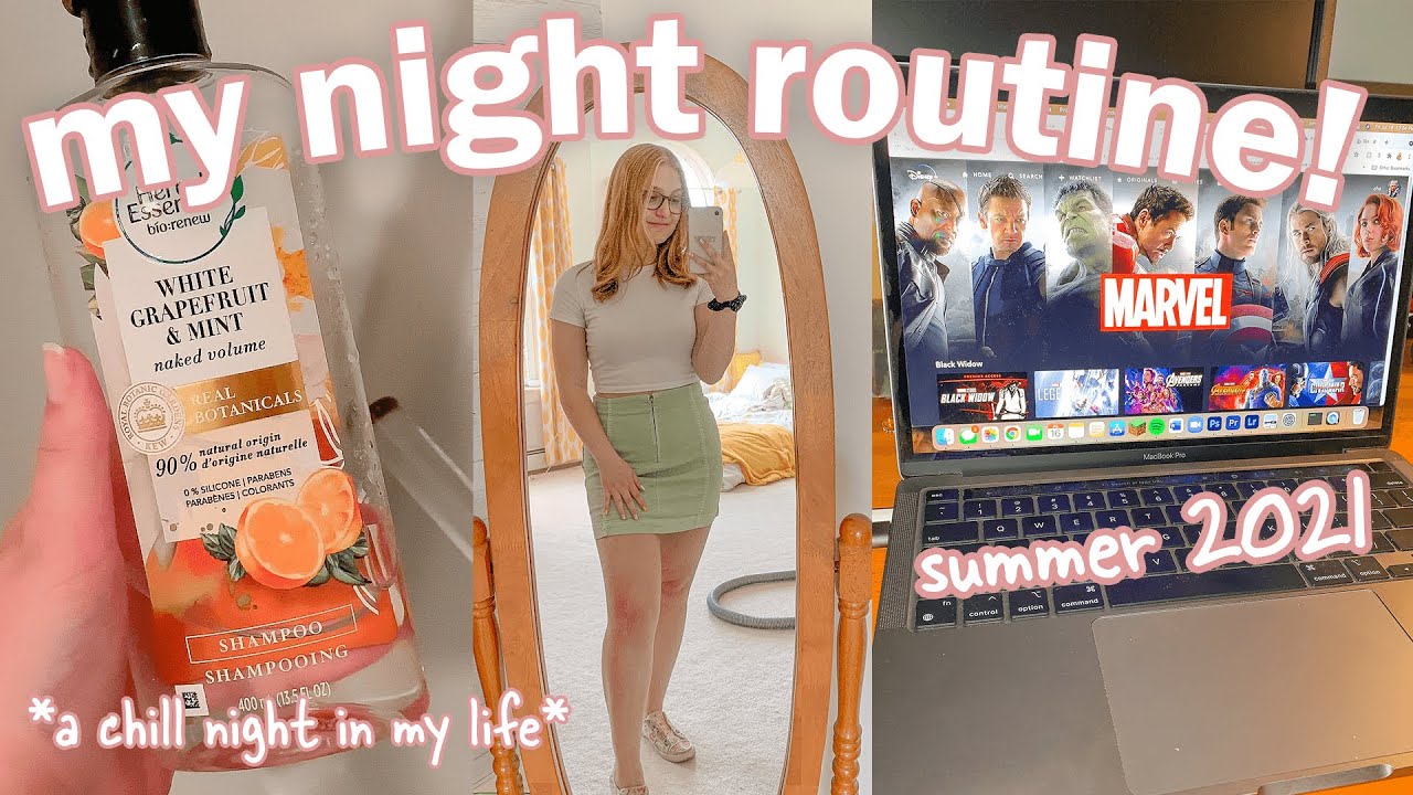 SUMMER NIGHT ROUTINE 2021 | chill self care night in my life - YouTube