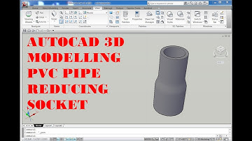 AUTOCAD 3D, How to drawing pvc pipe reducing socket in autoCAD