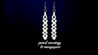 Mangoquest Quick &amp; Easy Pearl Earring Tutorial DIY Fashion Jewellery