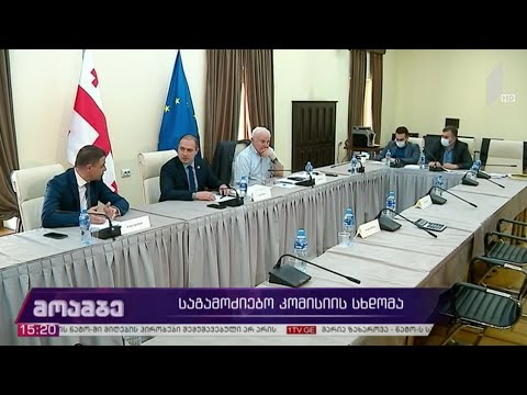 საგამოძიებო კომისიის სხდომა