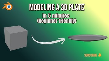 Easy 3D modeling Plate in Blender | Beginner Modeling Tutorial #blender #3d 