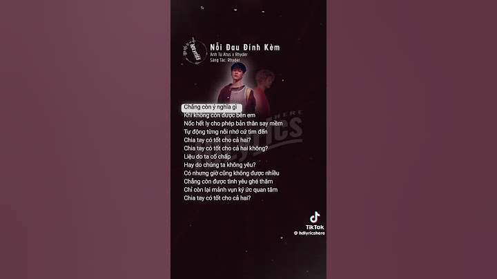 Nỗi đau đính kèm #atus #rhyder #noidaudinhkem #tiktok #music #xuhuong #nhachaymoingay #lyrics