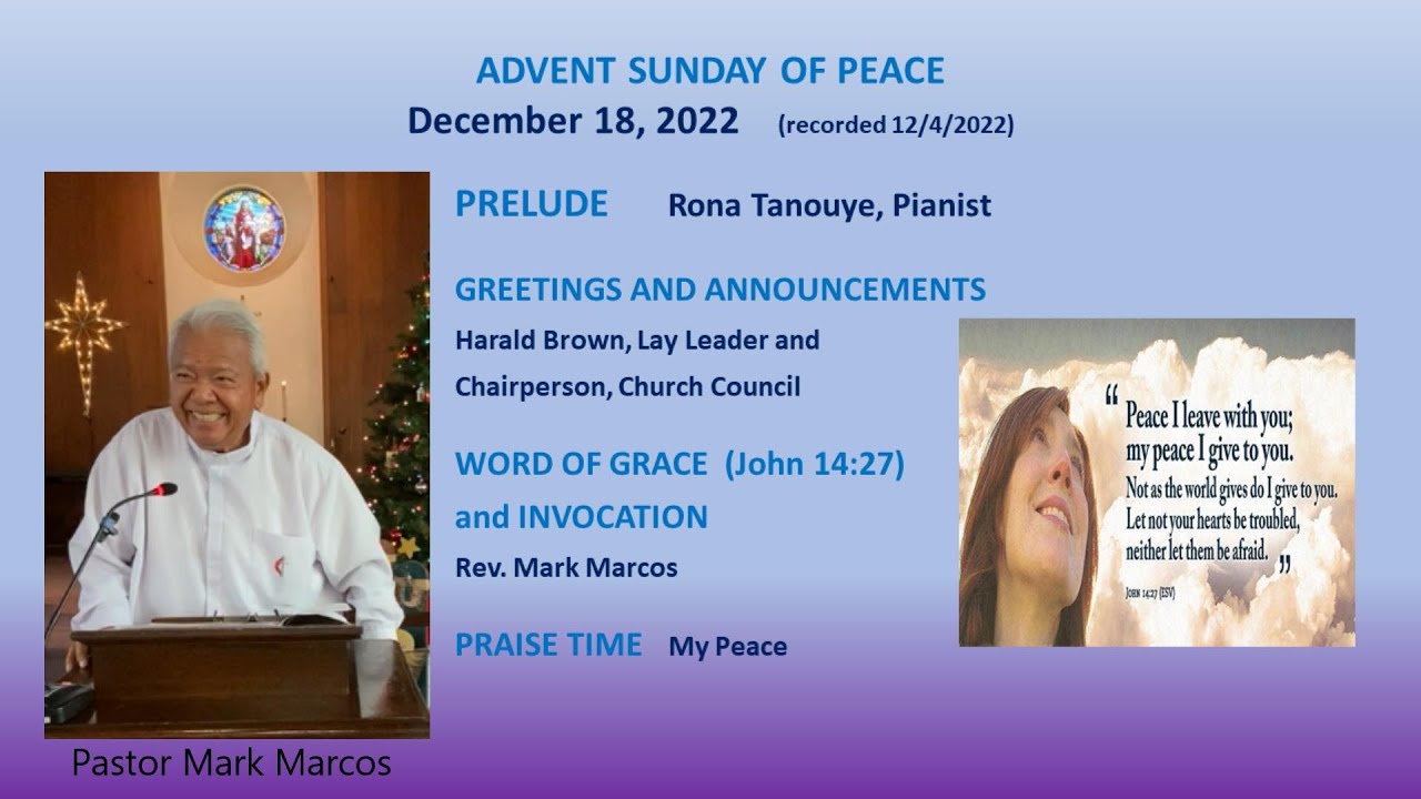 2022 12 18 Sunday Worship - YouTube