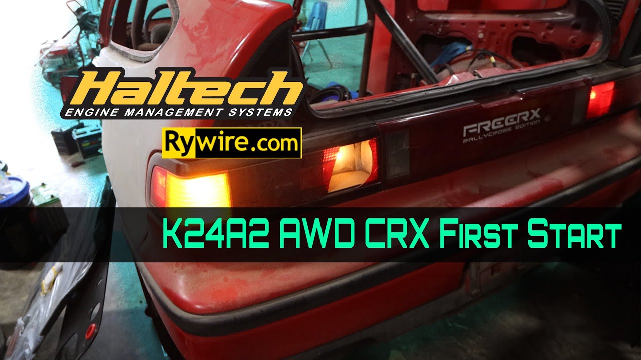 Rally AWD CRX is Alive!!! (K24A2) - YouTube