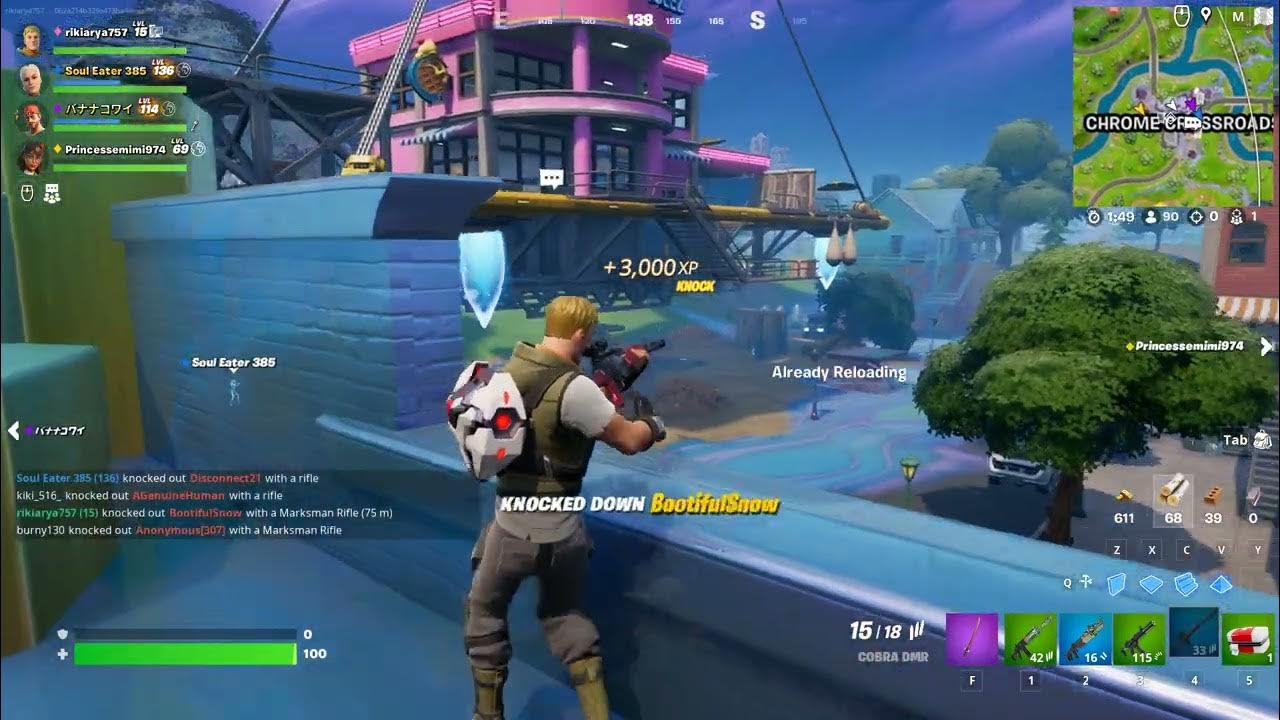 DOUBLE ELIMINATION! FORTNITE HIGHLIGHT YouTube