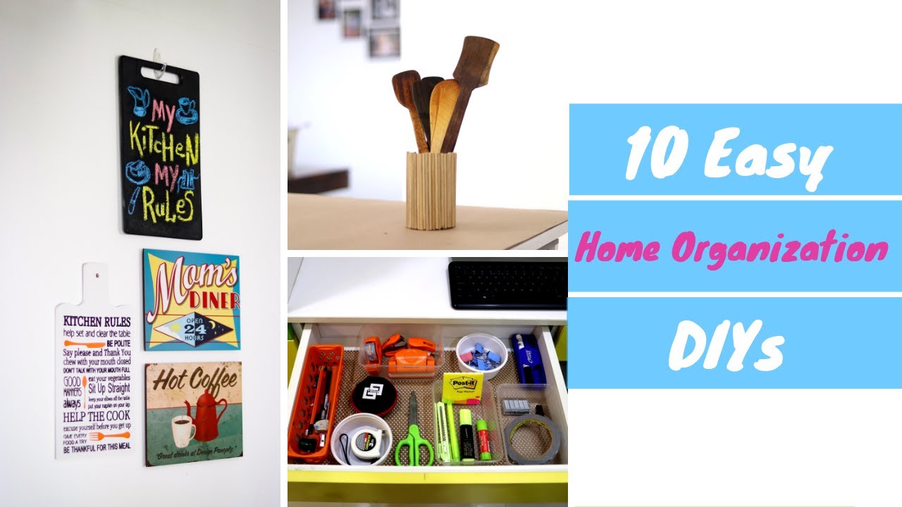 10 No Cost Home Organization Ideas | Easy DIY Home Organizing Hacks