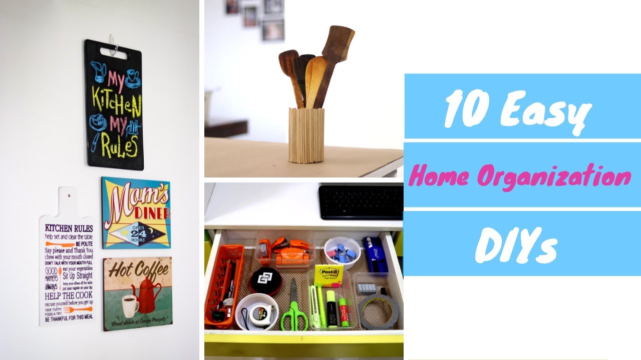 30+ Clever DIY Home Organization Ideas - Organizing Tips