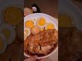 鶏むね肉照り焼き味玉定食がうますぎて食べて喜んだ