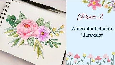 watercolor botanical illustration part-2 | watercolor tutorial #art #watercolor #tutorial