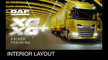 DAF XG Driver Training - Interior layout