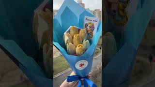 Патріотичний букет з шоколаду 💐🍫Україна понад усе 🇺🇦