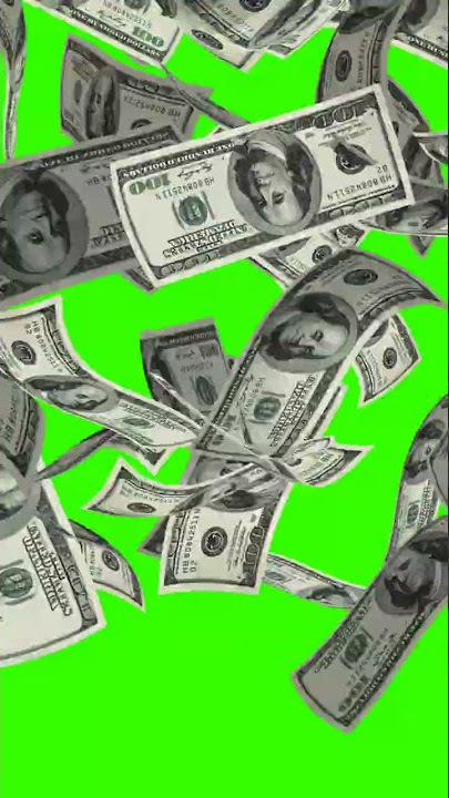 Falling money green screen no copyright #greenscreen #nocopyrigth