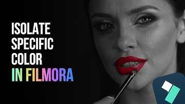 How To Isolate Specific Color On Filmora 13