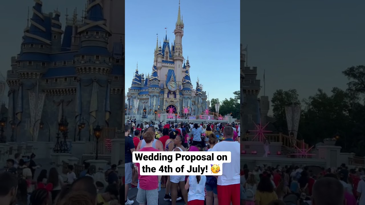 Marriage Proposal in front of Cinderella’s Castle! 