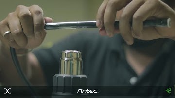 ANTEC RAZER CUBE LIQUID COOLED TIME LAPSE PC BUILD ANTEC BITSPOWER RAZER