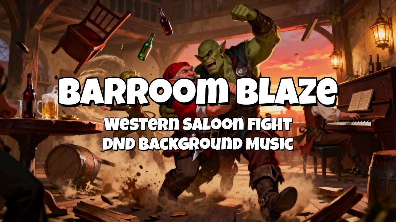 Barroom Blaze | Western Saloon Fight Theme |