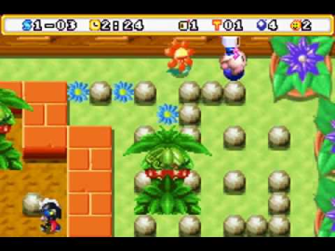 Bomberman Max 2: Blue Advance  (GBA) Gameplay 