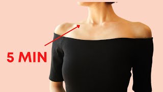 Beautiful Shoulder & Neck Exercises| How To Get Sexy Collarbone & 90 Degree Shoulder In 2 Weeks