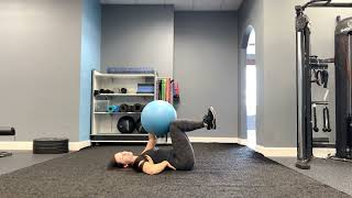 Stability Ball Deadbug ISO