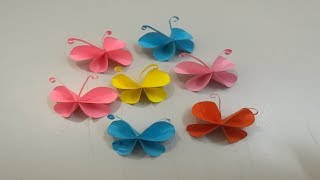 طريقة صنع فراشات ملونة بالورق سهل جداHow to make paper butterflies Easy - Origami