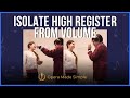 Isolate high register from volume. Singing lessons & vocal technique with Capucine Chiaudani