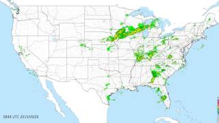 4K Time Lapse Weather Animation for September 2015