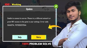 🤩 Unable to connect to server. Please try a different network or grant WiFi || Bgmi login problem