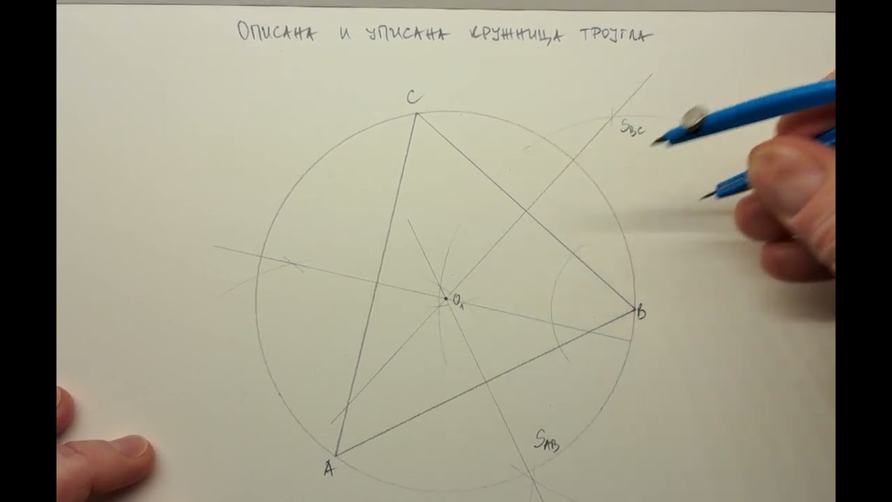 Opisana i upisana kružnica trougla