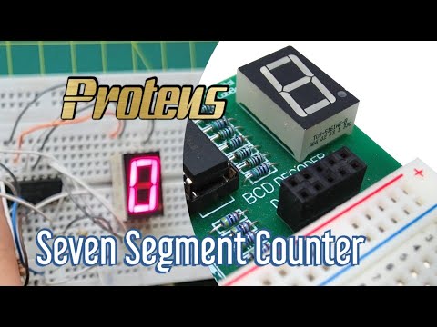 How to make a Seven Segment Counter on Proteus: Tutorial & Testing on ...