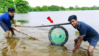 பழைய Bike Tyre வைத்து மீன் பிடிக்கலாம் வாங்க|Old bike tyre fish trapping|Mr.village vaathi