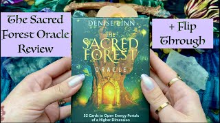 The Sacred Forest Oracle Review + Flip Through 🌲💫🥀🧝‍♀️🍃🌼🧚🍄