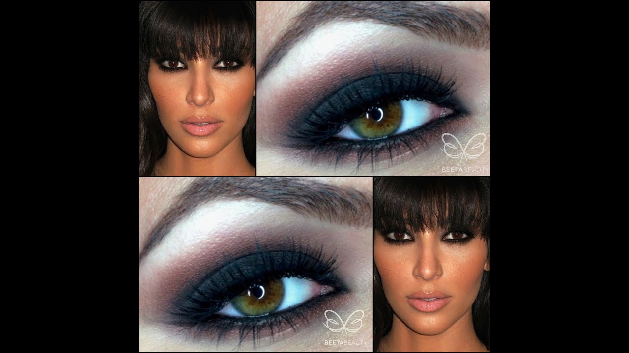 Kim Kardashian Smokey Eye Makeup Tutorial YouTube