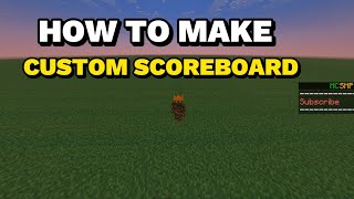 How to make Custom Scoreboard | Minecraft Bedrock Edition 
