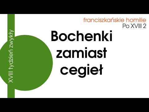 Bochenki zamiast cegieł: Po XVIII 2