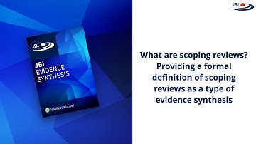 What are scoping reviews?