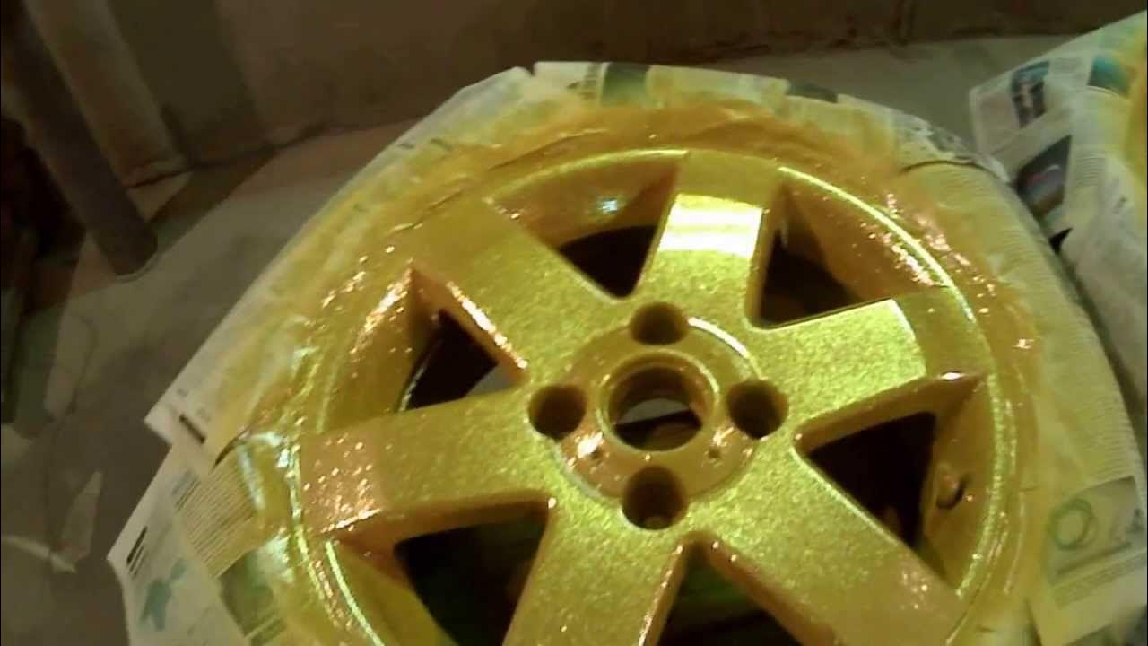 Порошковая покраска под золото