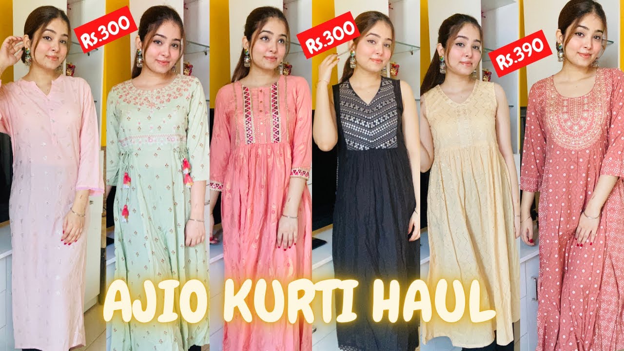 Myntra & Ajio Diwali Special Kurti Palazzo Dupatta Sets l Dream Simple -  YouTube