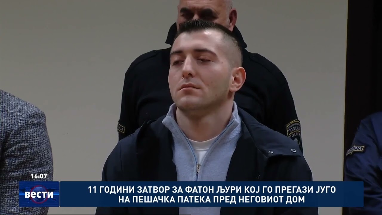 11 години затвор за Фатон Љури кој го прегази Југо на пешачка патека пред неговиот дом
