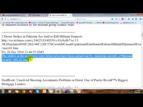 Read RSS Using SimpleXML in PHP