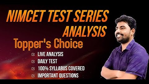 NIMCET Test Series Analysis - Mock Test 14 [Part 2] Maths + Computer