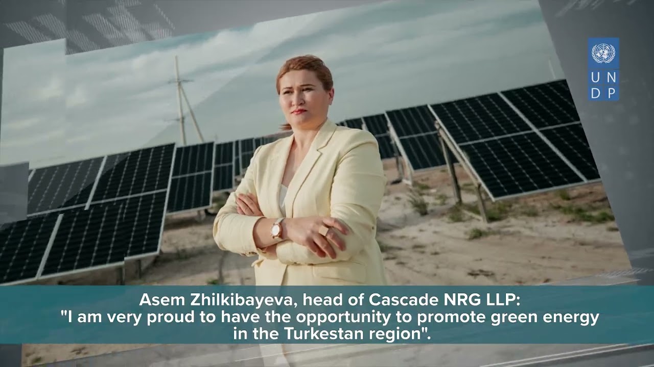 The solar power plant launched through the first “green” bonds in Kazakhstan