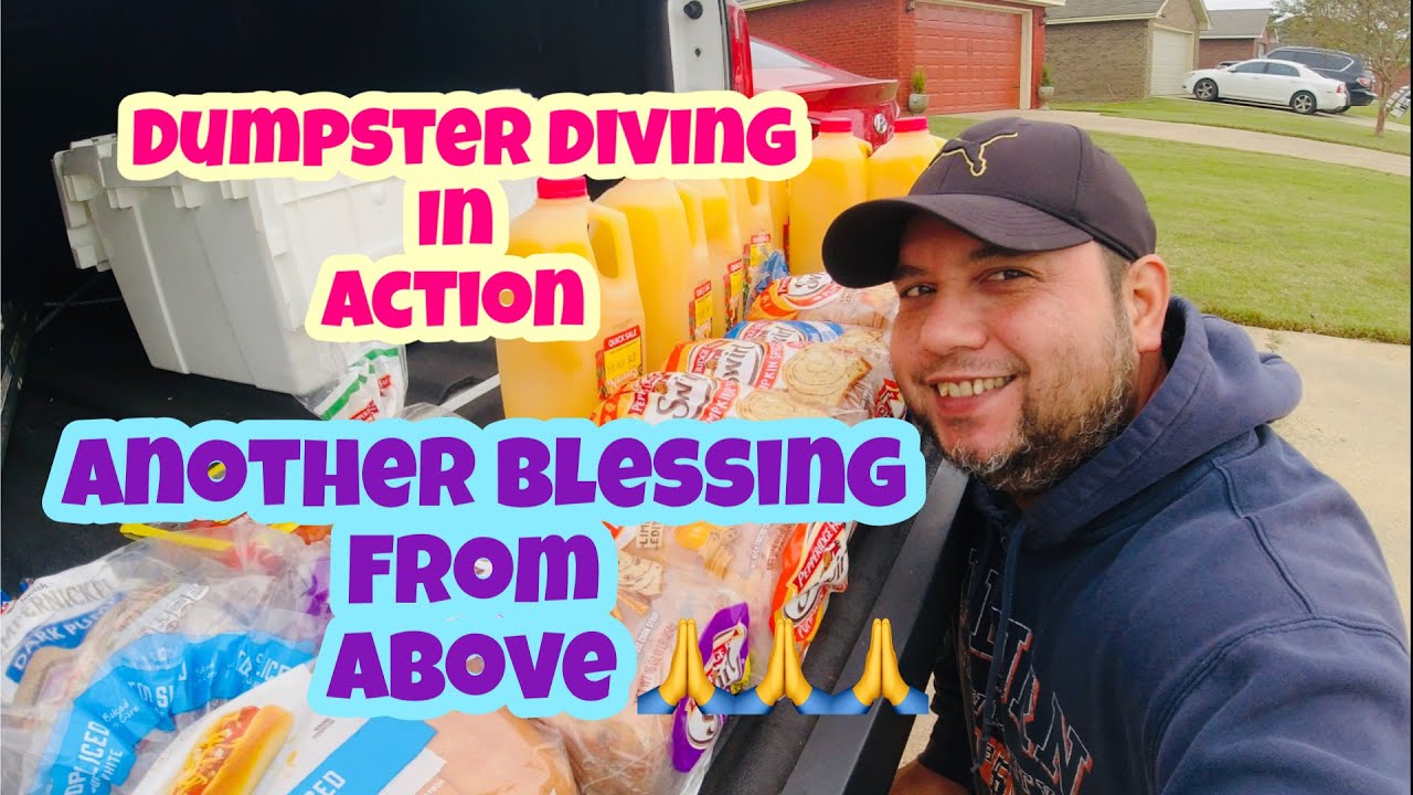 Dumpster diving bread is life may panulak pa pitong gallon na juice#viral #trending #dumpsterdiving