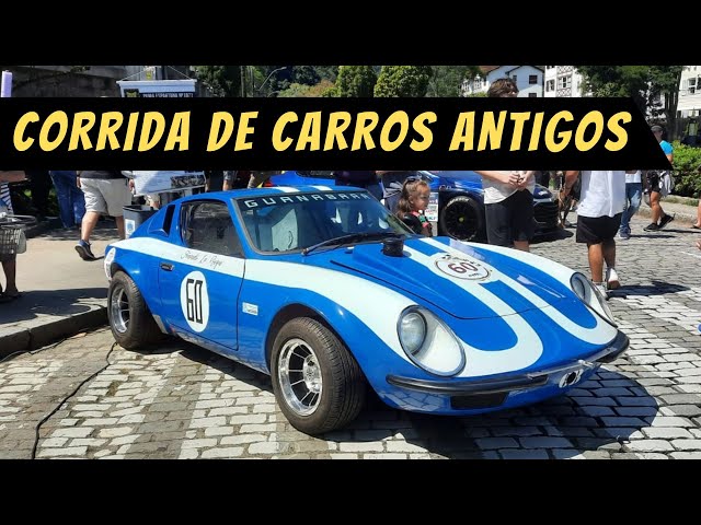 CORRIDA DE CARROS ANTIGOS NAS RUAS DE PETRÓPOLIS NO 2º CIRCUITO IMPERIAL DE  AUTOMOBILISMO 