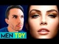 Men Try Fake Eyelashes